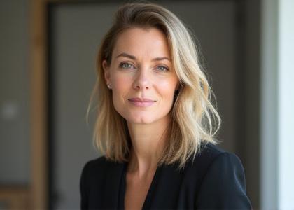 Portrett av Ingrid Berg, Senior Interiørdesigner.